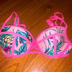 Push-up Bikini tropical top
